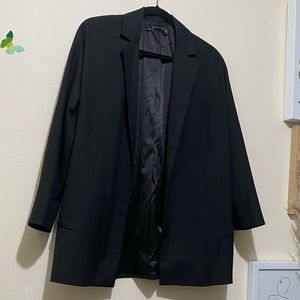 Zara black open blazer